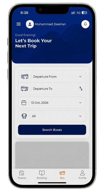 Booking Counter mobile app
